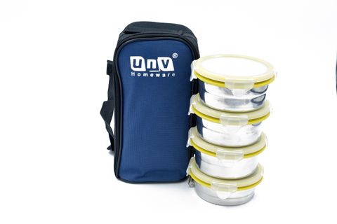 UnV Stark-4 Lock and Lock Tiffin 4 Containers Stainless Steel Lunch - Image 8