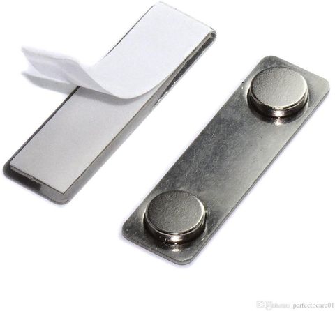 ART IFACT 10-Pack Magnetic Stainless Steel ID Badge Holder, Silver - Image 8