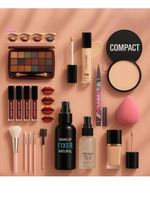 PJZXMNI Makeup Kit Set With Primer Foundation Eyeshadow And