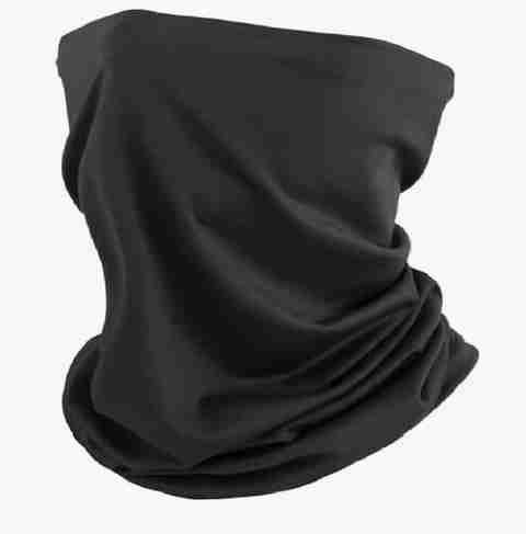 Erza Plain Bandana Party Mask (Black, Pack of 1) - Image 3