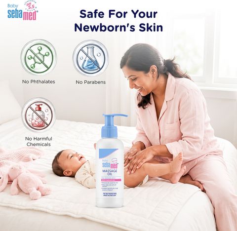 Sebamed Baby Massage Oil| With Soya Oil|Non- greasy|Ideal for newborn (150 ml) - Image 6