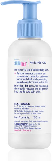 Sebamed Baby Massage Oil| With Soya Oil|Non- greasy|Ideal for newborn (150 ml) - Image 4