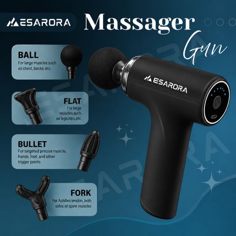 Esarora Massage Gun 6-Speed Deep Tissue Percussion Massager Multicolor - Image 6