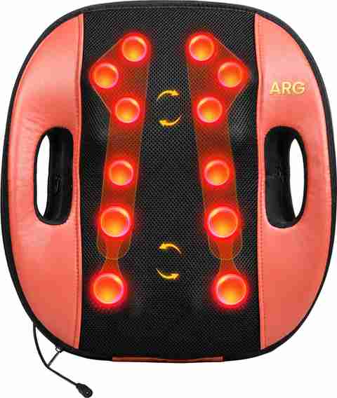 ARG HEALTHCARE Back Massage Cushion with 12 Rubbing Balls (Brown) - Image 3