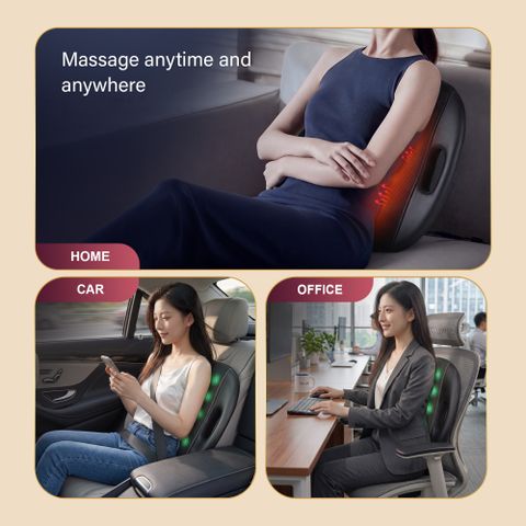 ARG HEALTHCARE Back Massage Cushion with 12 Rubbing Balls (Brown) - Image 7