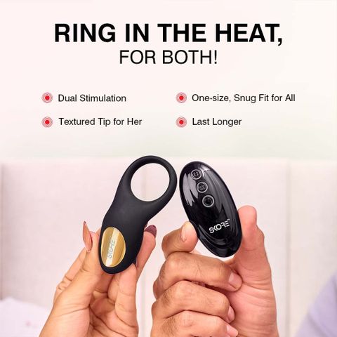 SKORE Buzzz Personal Vibrator Massager (Black, 8 Modes) - Image 4