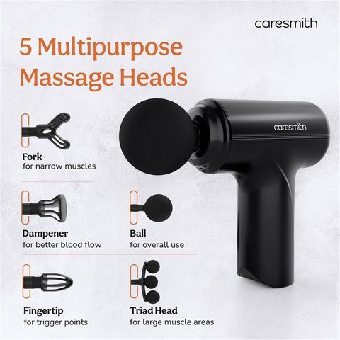 caresmith FCS0104 Charge Massage Gun for Pain Relief (Black) - Image 4