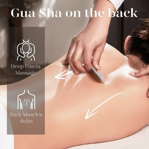 WOMS Stainless Steel Gua Sha Massage Tool (Silver) - Image 6