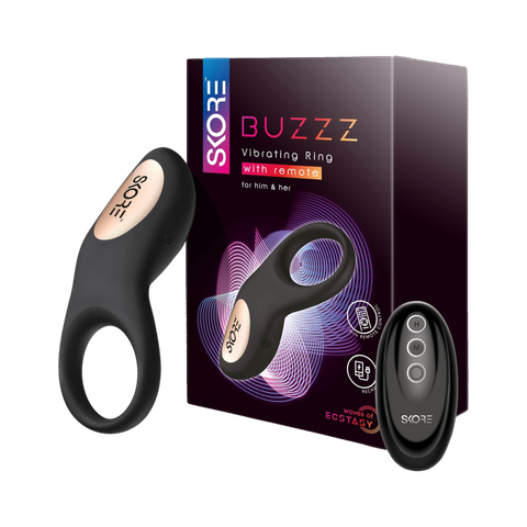 SKORE Buzzz Personal Vibrator Massager (Black, 8 Modes) - Image 3