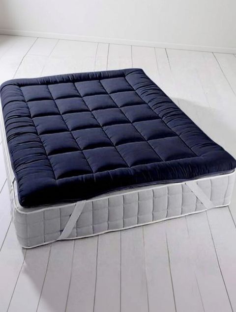 Texlux 2 inch (5.08 cm) King Size Microfibre Breathable, Stretchable, Waterproof Mattress Topper (198 cm x 182 cm, Blue) - Image 8