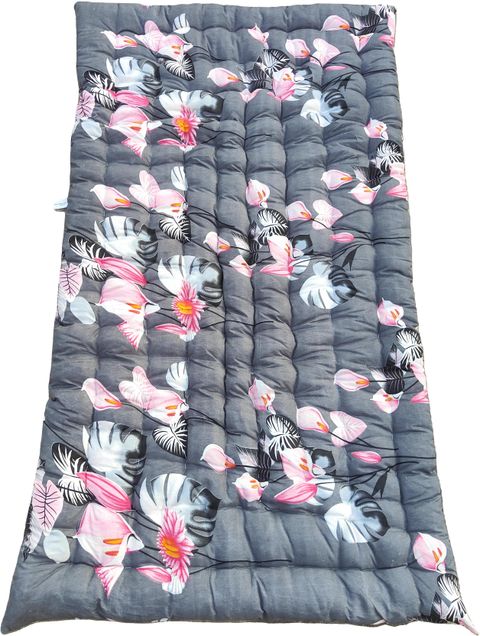 Tanwar handloom SOFT COTTON MATTRESS GADDA ( LxW-72x36 inches )Single Cotton Mattress (Floral Grey) - Image 7