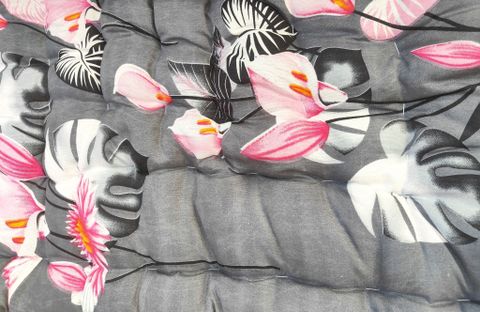 Tanwar handloom SOFT COTTON MATTRESS GADDA ( LxW-72x36 inches )Single Cotton Mattress (Floral Grey) - Image 5