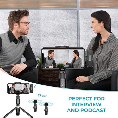 MOBIZAC à¤®à¥à¤¬à¤¿à¤à¤¼à¥à¤ Mobile Lapel Mic for Youtube Video Recording Podcast ASMR Interviews Conference à¤µà¥à¤²à¥à¤à¤¿à¤à¤ à¤®à¤¾à¤à¤à¥à¤°à¥à¤«à¥à¤¨à¥à¤¸ (à¤à¤¾à¤²à¤¾) - Image 4