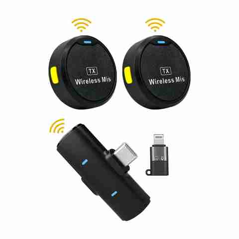 WRADER Round Collar Mic with Noise Cancellation for Vlogging - Image 5