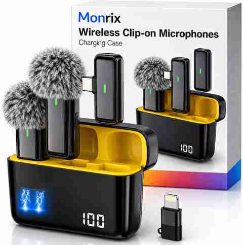 Monrix K6 Wireless Microphone for YouTube & iPhone - Image 5