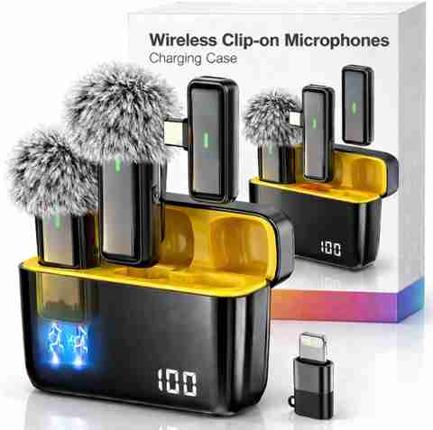 Hectic Wireless mike for mobile, Mic for youtube microphone wireless noise calcellation à¤®à¤¾à¤à¤à¥à¤°à¥à¤«à¤¼à¥à¤¨ - Image 5