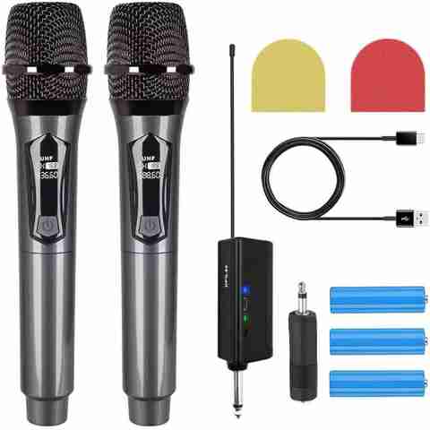 AMG Music UHF Wireless Microphone System with Rechargeable Receiver - Image 5