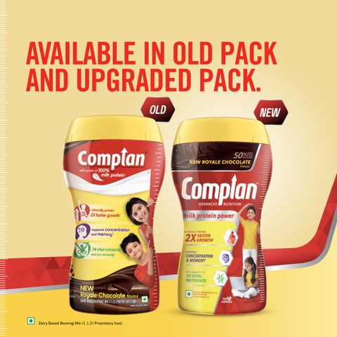 Complan Royale Chocolate Nutrition Drink Powder, 1 kg Jar - Image 6