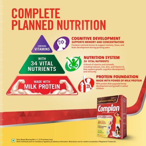 Complan Royale Chocolate Nutrition Drink Powder 500g - Image 7