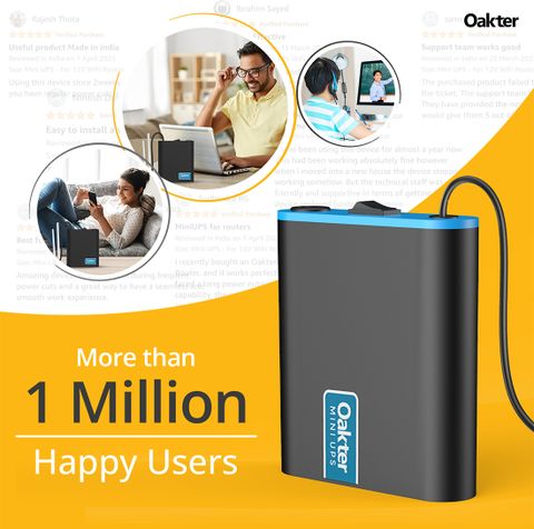Oakter Mini UPS 12V Wi-Fi Power Backup for Router - Image 6