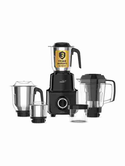 V-Guard Citius Plus 750W Mixer Grinder, 5 Jars, Black - Image 3