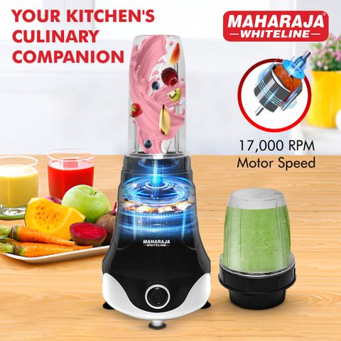 Maharaja Whiteline Mx-280 400W Mixer Grinder, 3 Jars, Black - Image 5