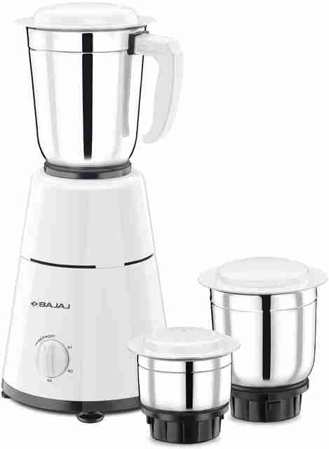 Bajaj GX 1 500W Mixer Grinder, 3 Jars, White - Image 5