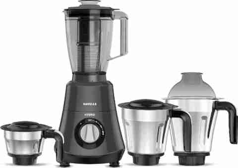 HAVELLS Hydro 750W Juicer Mixer Grinder, 4 Jars, Gray - Image 2