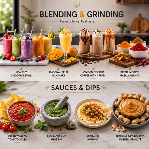 Growsmart HydroGrind 750W Mixer Grinder, 4 Jars, Grey - Image 5