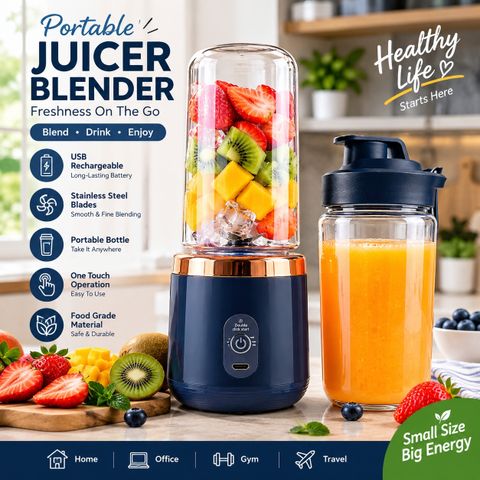 Arshad Enterprises Portable USB Rechargeable Blender 500 ml - Image 4