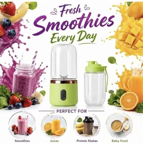 GemsofRJ Gems00101 100W Mixer Blender, 2 Jars, Green - Image 4