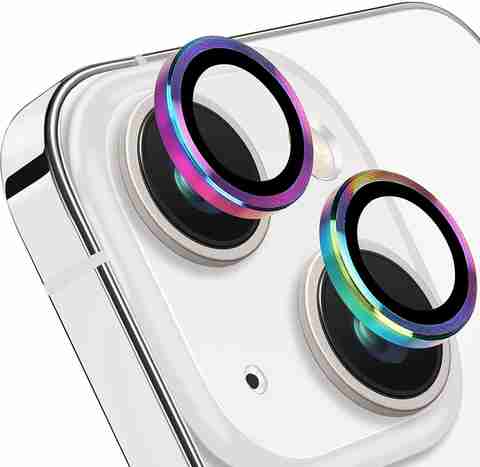VOSKI Back Camera Lens Ring Guard Protector for iPhone 13 Aluminum Alloy Camera Lens Protector 9H Hardness (Pack of: 1) - Image 5