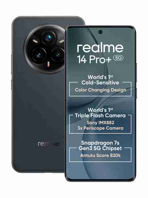 realme 14 Pro+ 5G (Suede Grey, 256 GB) (12 GB RAM) - Image 3
