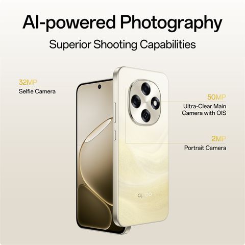 OPPO F31 Pro 5G 128GB 8GB RAM Desert Gold - Image 3