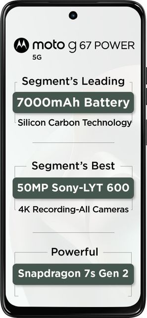 MOTOROLA g67 power 5G Snapdragon (Pantone Cilantro, 128 GB) (8 GB RAM) - Image 3