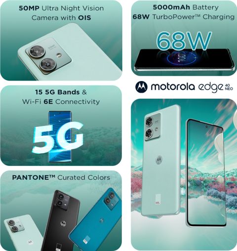 MOTOROLA Edge 40 Neo (256 GB Storage, 12 GB RAM) Online at Best