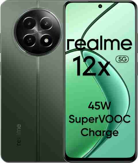 【未開封】realme 12x 5Gスマートフォン ブラック Realme 12x 5G (Twilight Purple, 128 GB) (4 GB RAM)