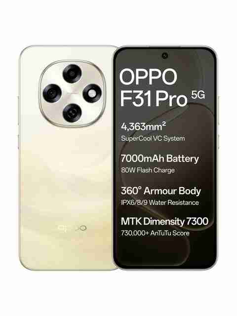 OPPO F31 Pro 5G 128GB 8GB RAM Desert Gold - Image 2