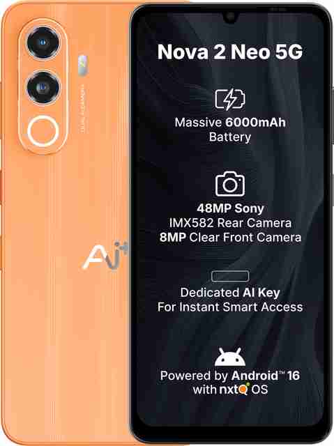 Ai+ Nova 2 Neo 5G (Orange, 128 GB, 4 GB RAM) - Image 3