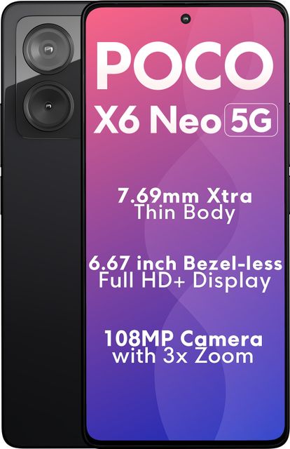 POCO X6 Neo 5G 256GB 12GB RAM Astral Black - Image 3