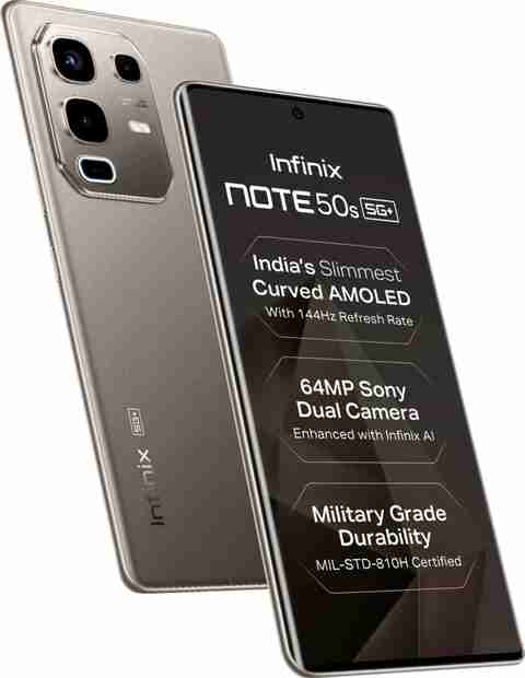 Infinix Note 50s 5G+ (Titanium Grey, 128 GB) (6 GB RAM) - Image 4