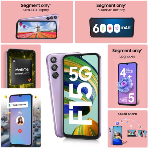 Samsung Galaxy F15 5G (Groovy Violet, 128 GB) (8 GB RAM) - Image 5