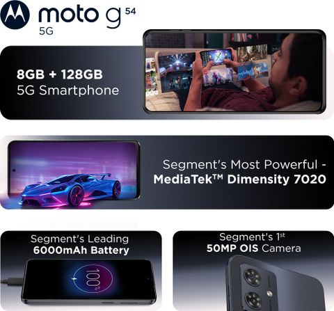 Motorola g54 5G Midnight Blue 128GB 8GB RAM - Image 5