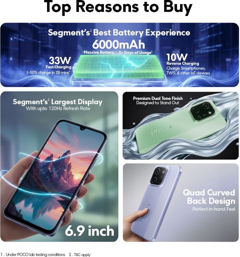 POCO C85 5G (Spring Green, 128 GB) (4 GB RAM) - Image 3