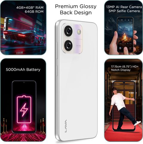 LAVA Yuva Star (Glossy White, 64 GB) (4 GB RAM) - Image 6