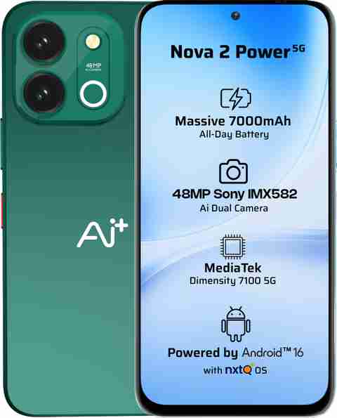 Ai+ Nova 2 Power 5G (Ocean Green, 128 GB, 8 GB RAM) - Image 5