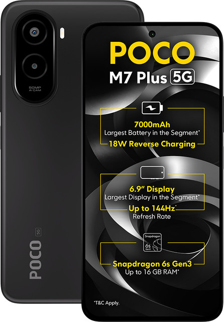 POCO M7 Plus 5G (128 GB Storage, 6 GB RAM) Online at Best Price On