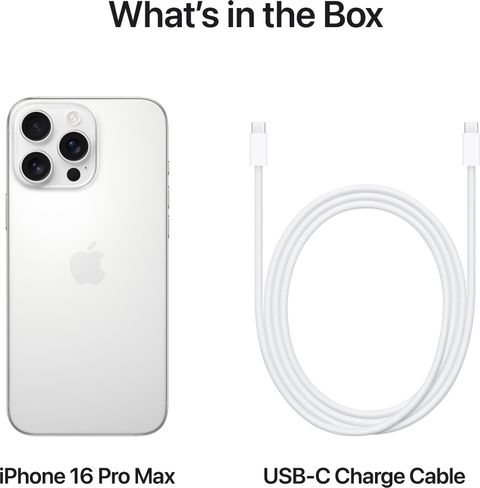 Apple iPhone 16 Pro Max (White Titanium, 256 GB)