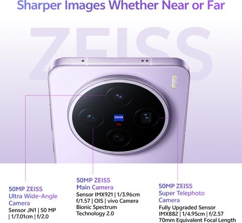 vivo X200T 5G (Seaside Lilac, 256GB, 12GB RAM) - Image 6