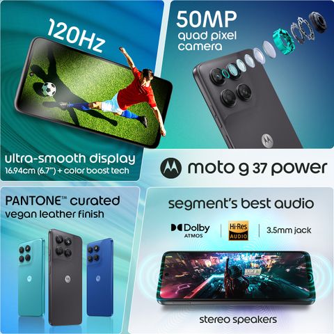 Motorola g37 power 64GB 4GB RAM Pantone Impenetrable - Image 6
